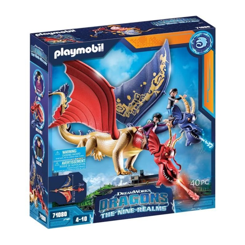 PLAYMOBIL - 71080 - Dragons Nine Realms: WuWei & Jun