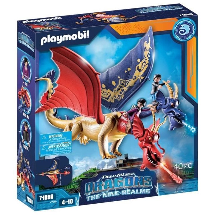 PLAYMOBIL - 71080 - Dragons Nine Realms: WuWei & Jun