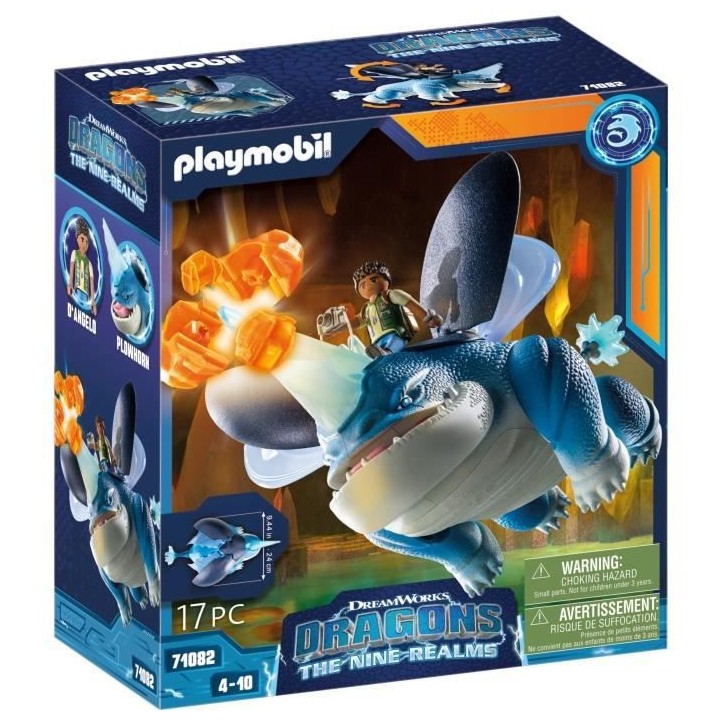 PLAYMOBIL - 71082 - Dragons Nine Realms: Plowhorn & D'Angelo
