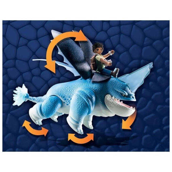 PLAYMOBIL - 71082 - Dragons Nine Realms: Plowhorn & D'Angelo