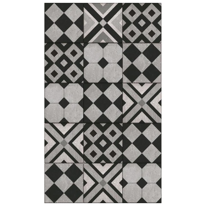 Sticker Contremarche adhésive Faenza vinyle 100x19 cm Griset Noir