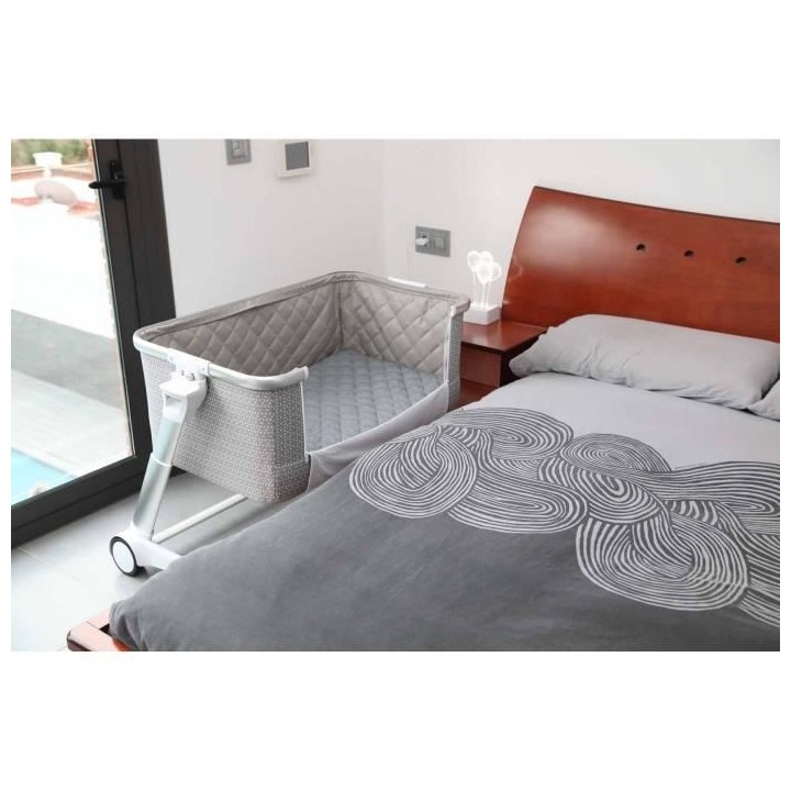 Berceau Cododo SWEETIE CASUAL PLAY - Réglable en hauteur - Matelas,