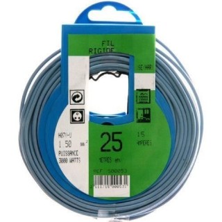 PROFIPLAST Couronne de câble 25 m HO7V-U 1,5 mm2 Bleu