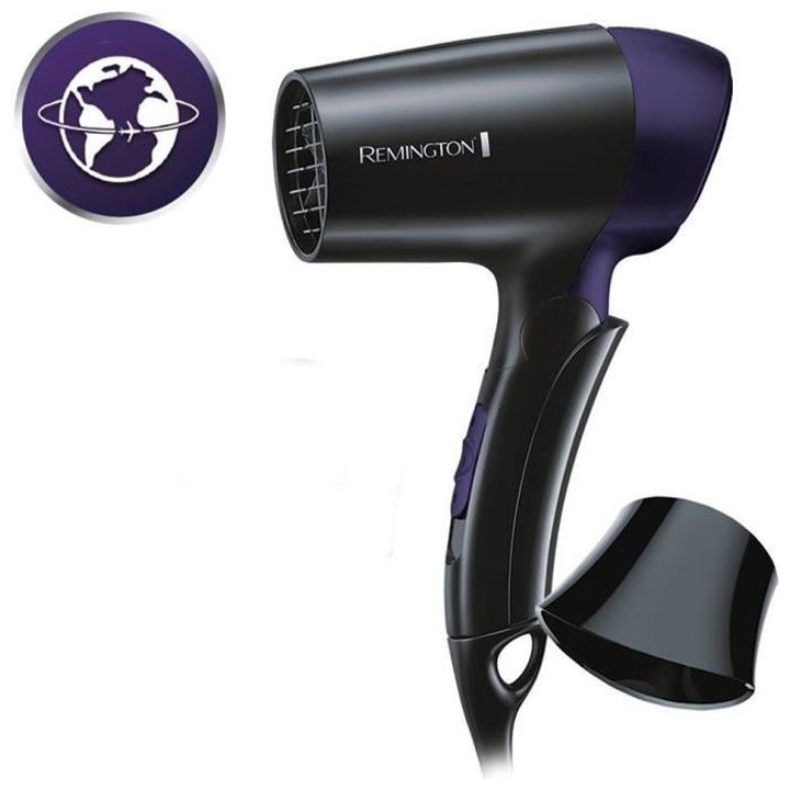 Remington D2400 Seche-Cheveux Voyage 1400W On The Go, Poignée Pliable