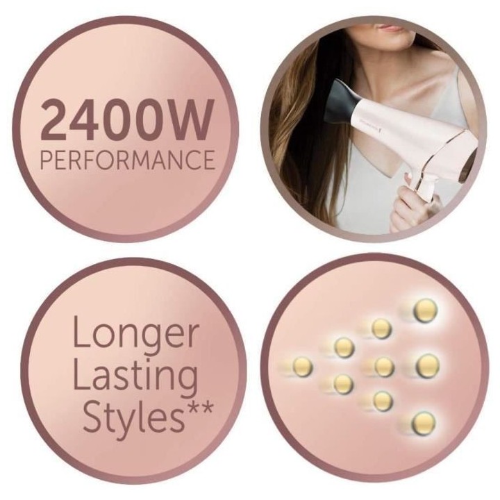 Remington AC9140 Seche-Cheveux Professionnel Ionique Proluxe 2400W, Te