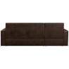 Canapé d'angle réversible convertible 3 places - Tissu marron vieilli - Contemporain - L 235 x P 85 - 153 cm - ROMAN