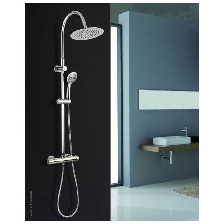 ROUSSEAU Colonne de douche avec robinet mitigeur thermostatique Suhali