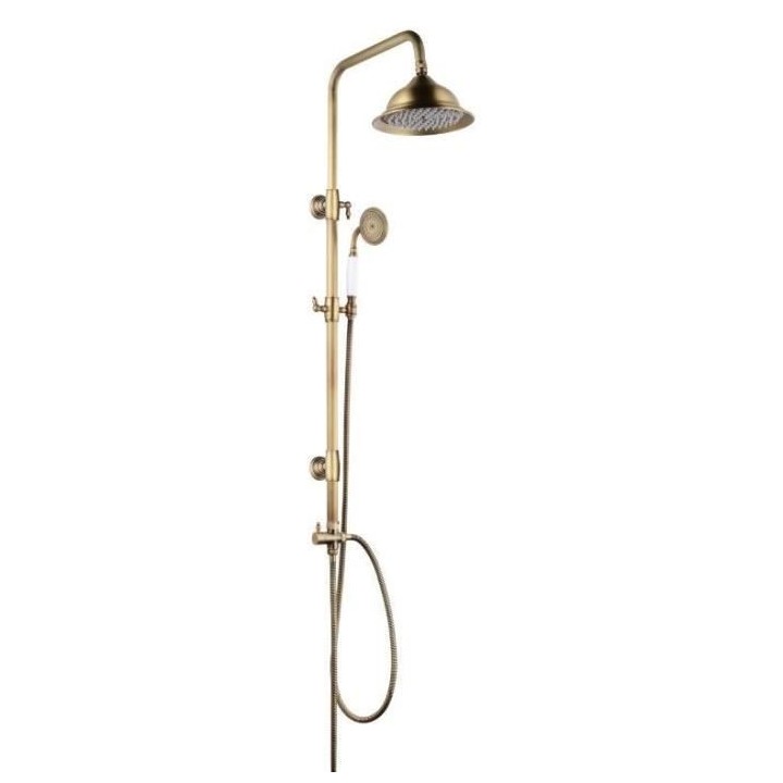 ROUSSEAU Colonne de douche sans robinet Retro vieux bronze