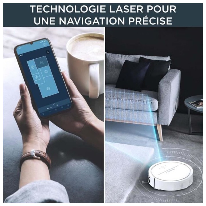 ROWENTA RR7877WH X-Plorer Serie 120 AI Aspirateur robot Intelligence a