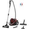 ROWENTA RO7649EA Aspirateur sans sac Silence Force Cyclonic Parquet - 2,5 L- 65 dB Silencieux - Rouge et gris