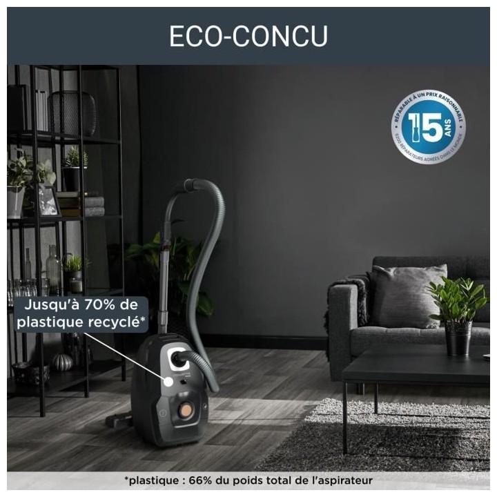 ROWENTA YY5020FE Aspirateur avec sac, Basse consommation, Haute filtra