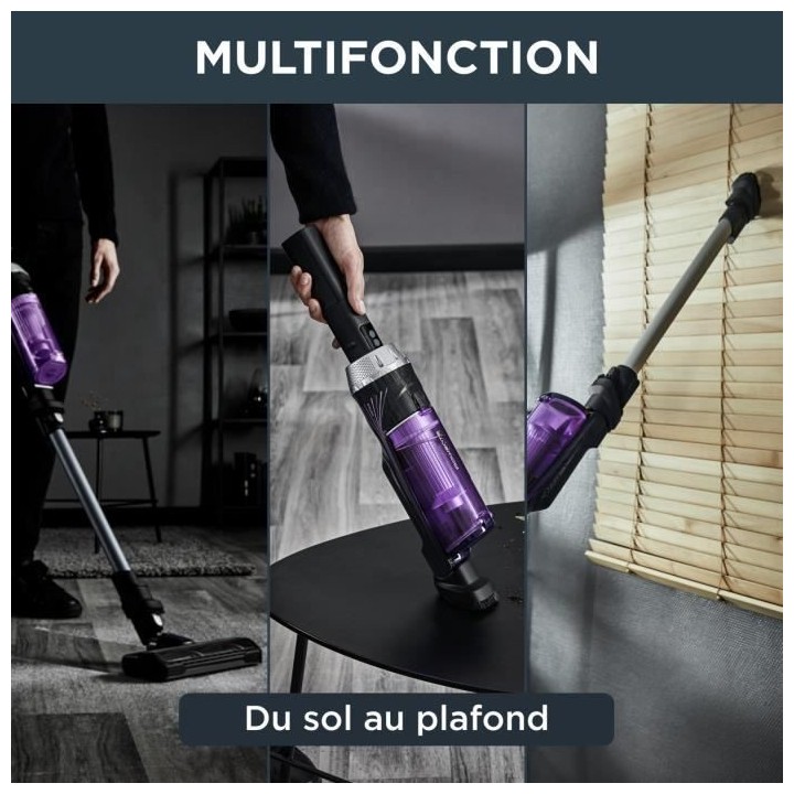 ROWENTA YY5074FE Aspirateur balai sans fil, Autonomie 40 min, Léger,