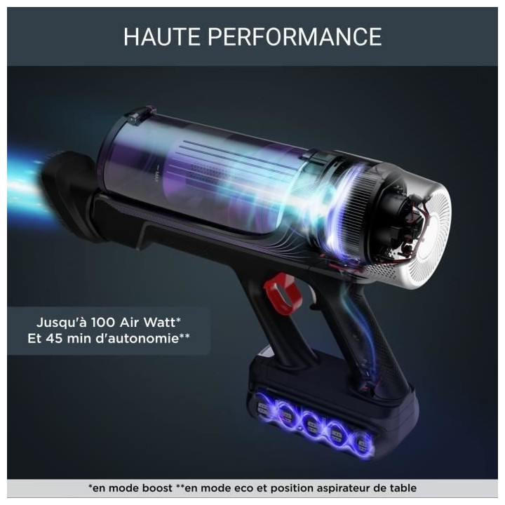 ROWENTA X-FORCE FLEX 9.60 ALLERGY RH2038WO Aspirateur Balai sans fil,