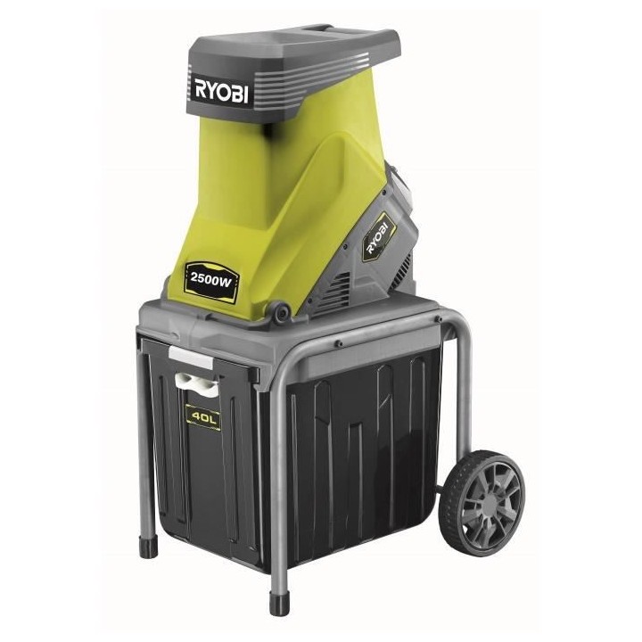 Broyeur de végétaux électrique 2500W RYOBI RSH2545B - Porte-couteau