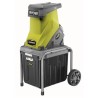 Broyeur de végétaux électrique 2500W RYOBI RSH2545B - Porte-couteaux, bac 40L