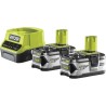 Pack chargeur 18 V 2x4 Ah RC18120-240 ONE+ - RYOBI - 5133003363