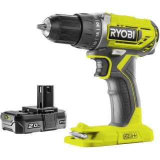 RYOBI Perceuse 18 volts ONE+ et 2 batteries 2,0Ah - R18DD2-220S