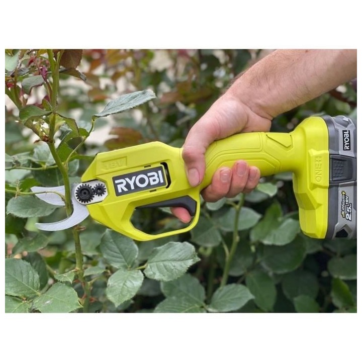 RYOBI ONE+ Sécateur sans fil 18V - Lames Bypass chromées en acier ca