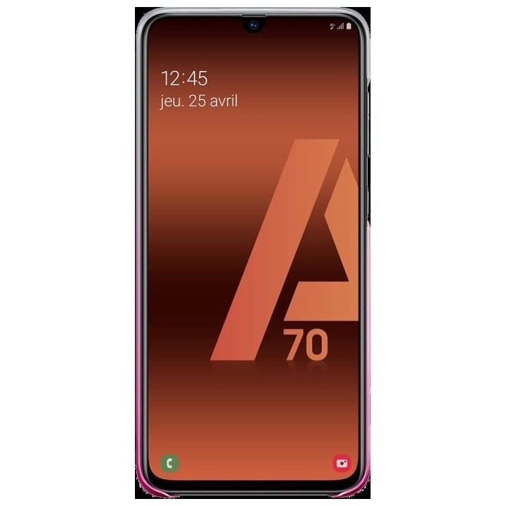Coque arriere Evolution Galaxy A70 Rose