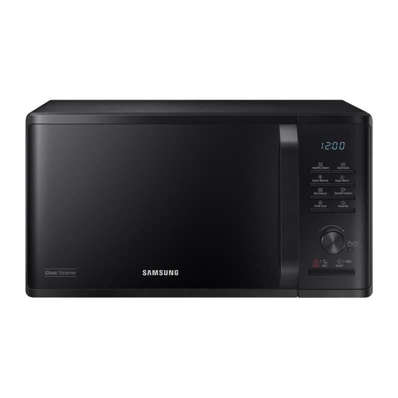 Micro-ondes solo - SAMSUNG - MS23K3555E - Noir - 23L - Contrôle électronique + bouton - Fonction maintien au chaud