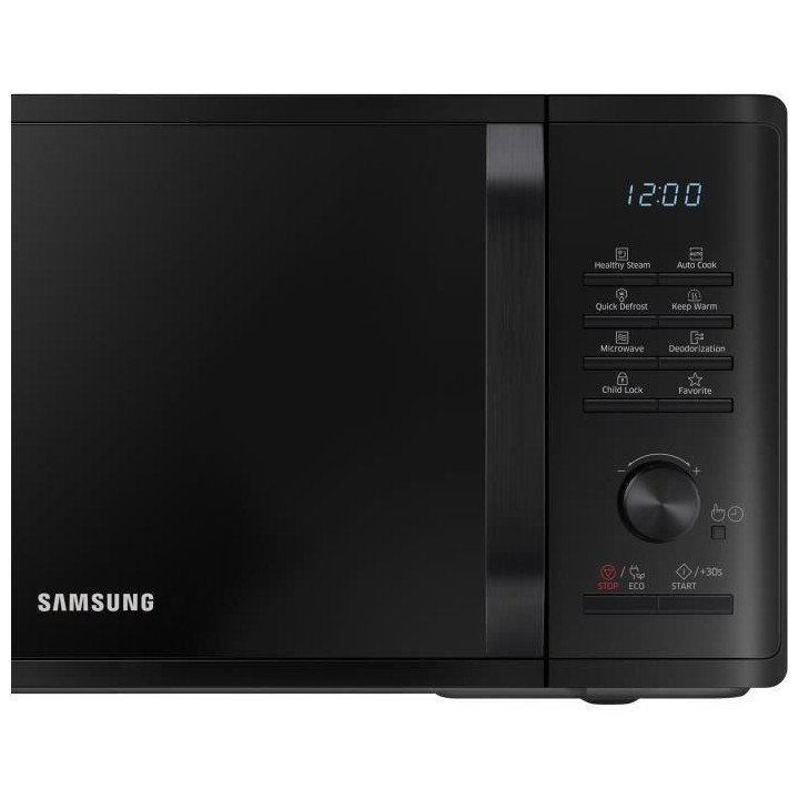 Micro-ondes solo - SAMSUNG - MS23K3555E - Noir - 23L - Contrôle élec