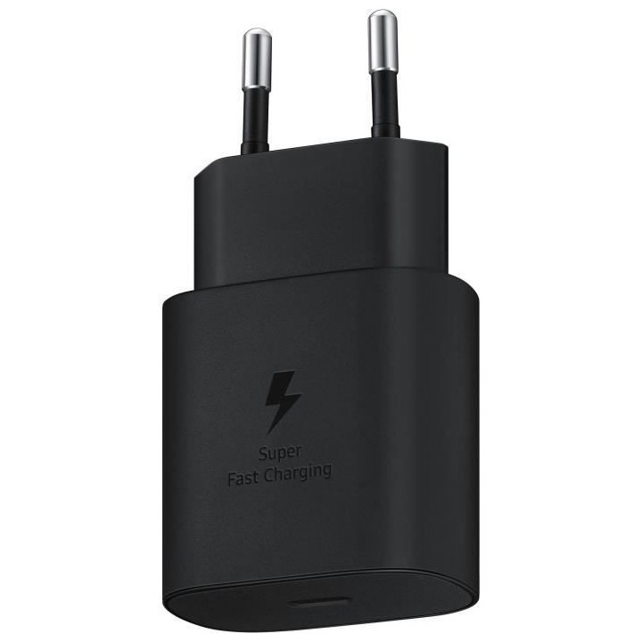 Chargeur secteur RAPIDE - 25W - SAMSUNG - Port USB Type C (sans câble