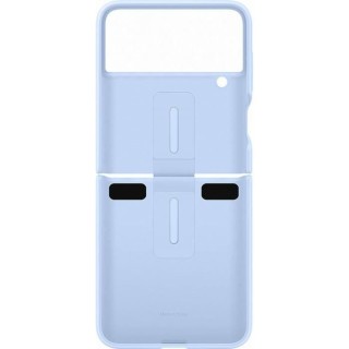 Coque Silicone avec Anneau SAMSUNG Galaxy Z Flip4 bleu clair
