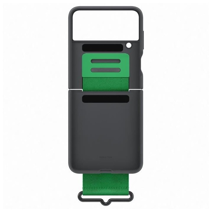 Coque silicone avec laniere SAMSUNG Galaxy Z Flip4 noir
