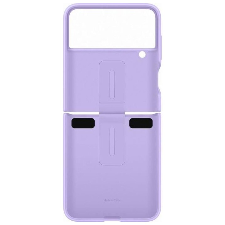 Coque Silicone avec Anneau SAMSUNG Galaxy Z Flip4 lavande