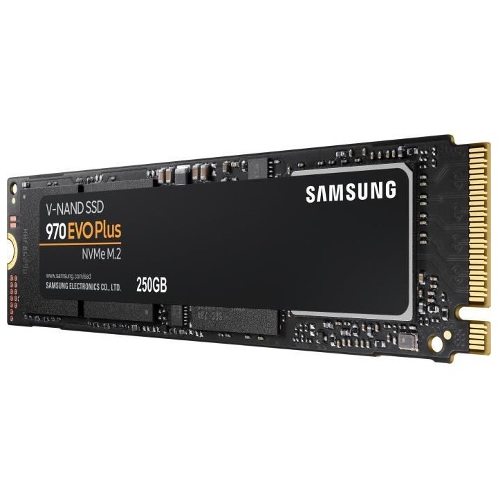 SAMSUNG - SSD Interne - 970 EVO PLUS - 250Go - M.2 (MZ-V7S250BW)
