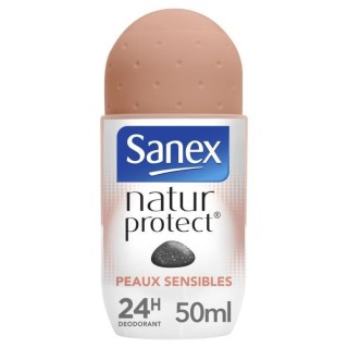 SANEX Déodorant Natur Protect peaux sensibles Pierre d'alun bille - 5