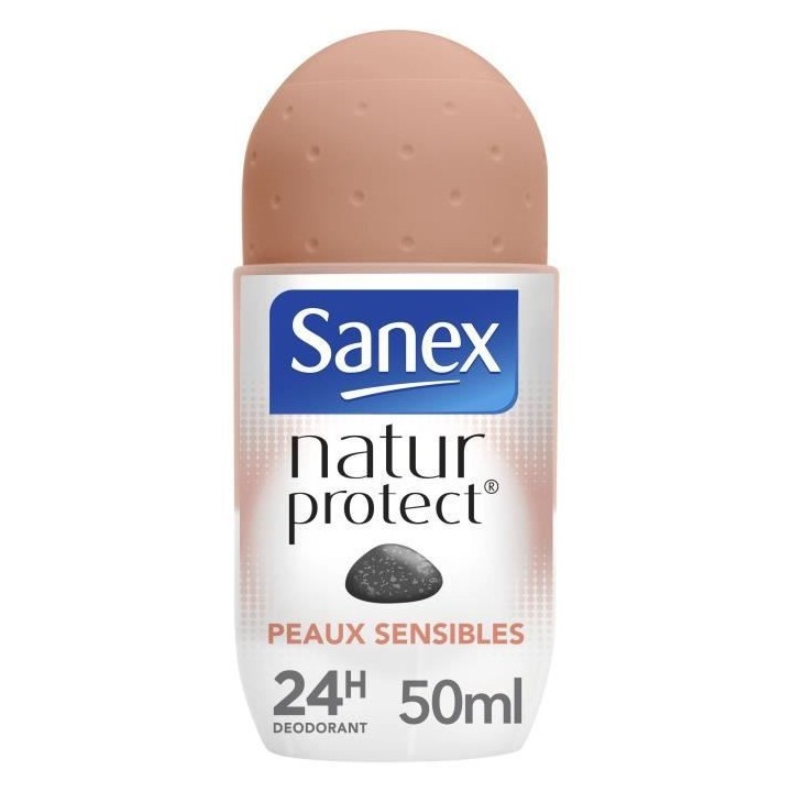 SANEX Déodorant Natur Protect peaux sensibles Pierre d'alun bille - 5