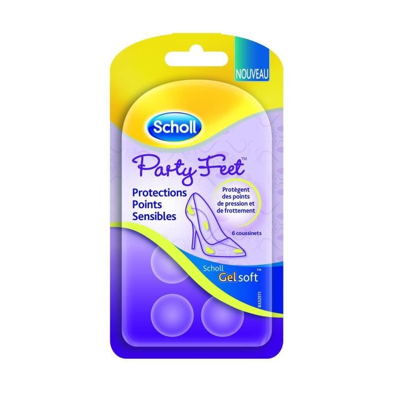 SCHOLL Gelsoft Semelles Protections Points Sensibles - Etui de 6