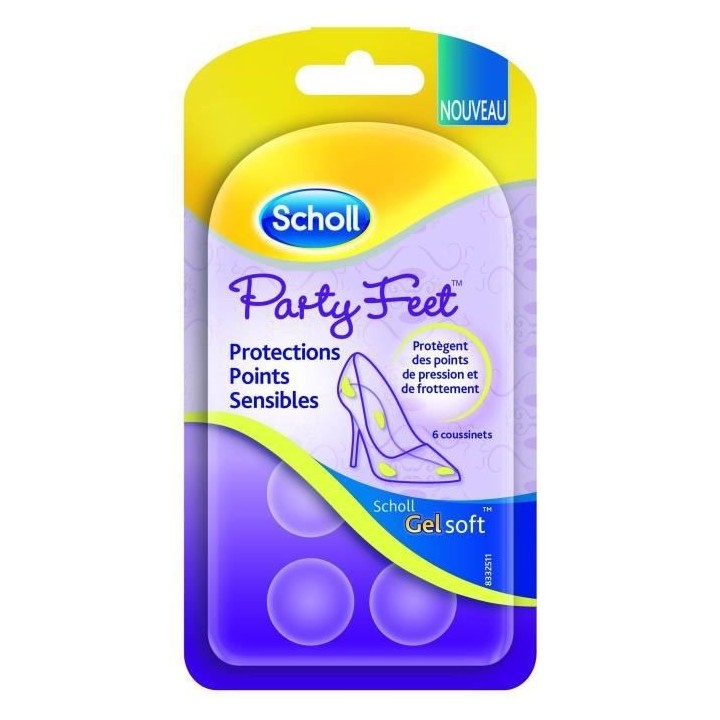SCHOLL Gelsoft Semelles Protections Points Sensibles - Etui de 6