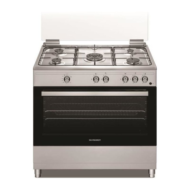 Cuisiniere Full Gas SCHNEIDER - SCCFG95X - 90cm - 5 foyers - Four 96L