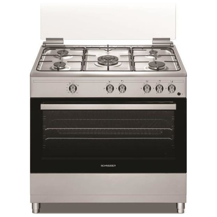 Cuisiniere Full Gas SCHNEIDER - SCCFG95X - 90cm - 5 foyers - Four 96L