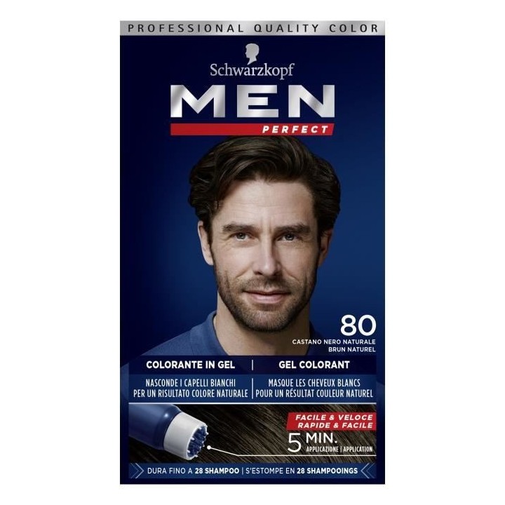 SCHWARZKOPF - Men Perfect - Gel Colorant Anti-Cheveux Blancs Homme - C