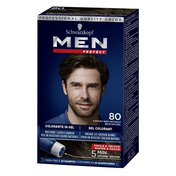 SCHWARZKOPF - Men Perfect - Gel Colorant Anti-Cheveux Blancs Homme - C