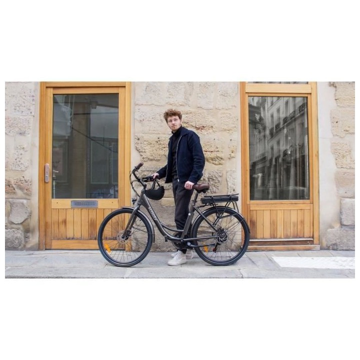 Vélo Électrique - SCOOTY - Scooty City 26 Plus - 26'' Gris 6 vitesse