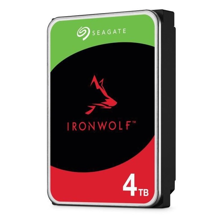 SEAGATE - Disque dur Interne - NAS IronWolf - 4To - 3.5 - 5400 tr/min