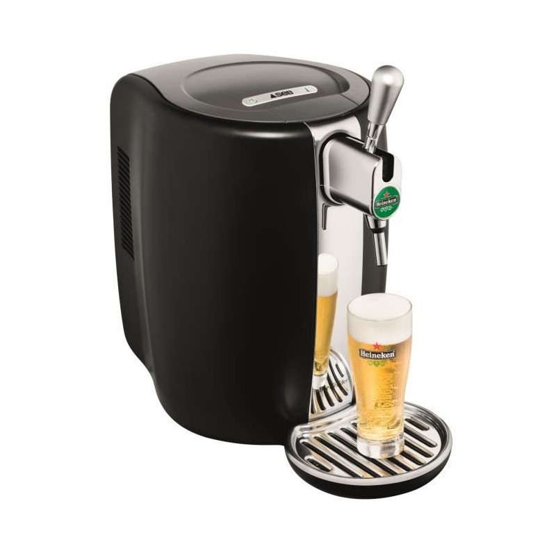 SEB VB310E10 Beertender Noir/Chrome Machine a biere pression, Tireuse a biere, Pompe a biere, Fût 5L, Indicateur température