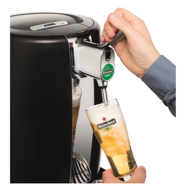 SEB VB310E10 Beertender Noir/Chrome Machine a biere pression, Tireuse