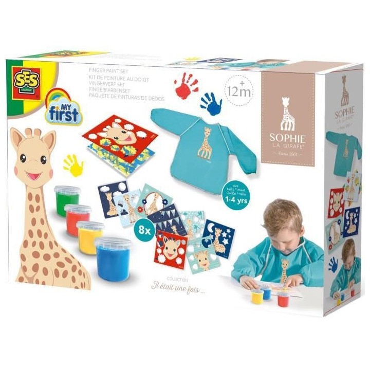 SOPHIE LA GIRAFE Kit de peinture au doigt