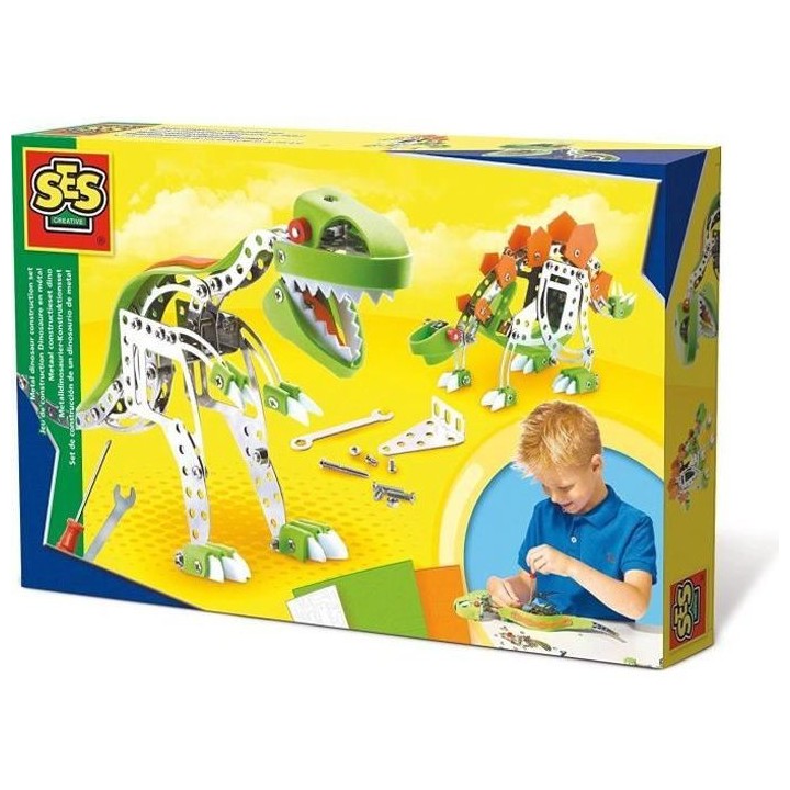 SES CREATIVE Jeu De Construction Dinosaure - Métal