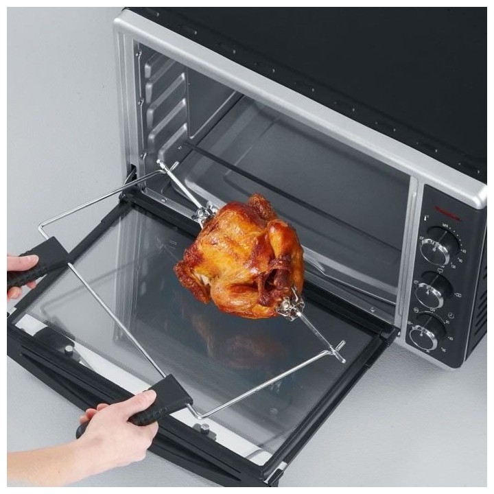 Mini Four chaleur SEVERIN TO2058 tournante 42 L, pierre a pizza et tou