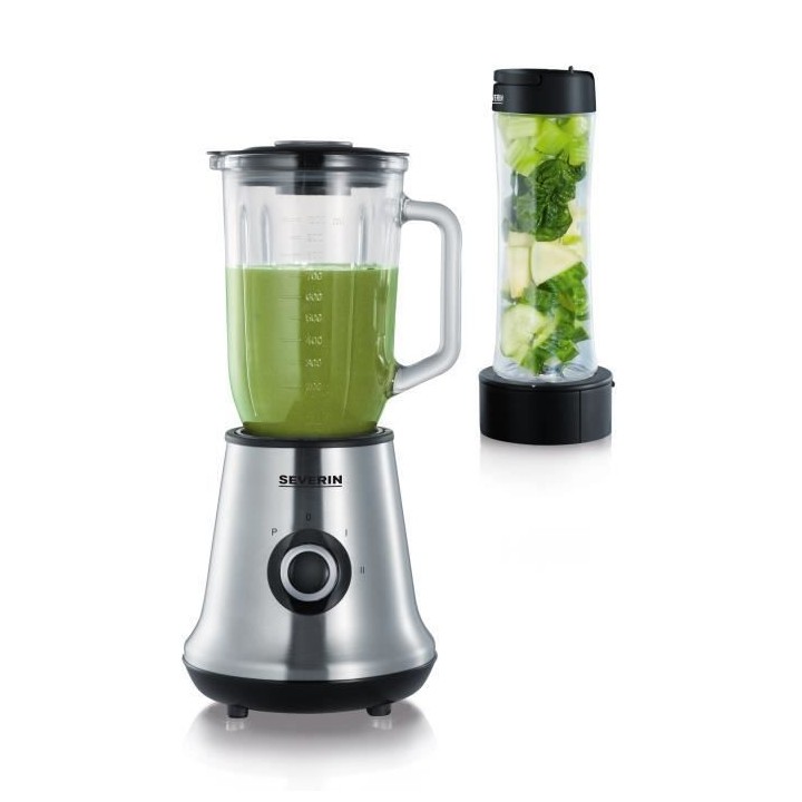 SEVERIN SM3737 Blender classique avec extracteur de nutriments Mix&Go