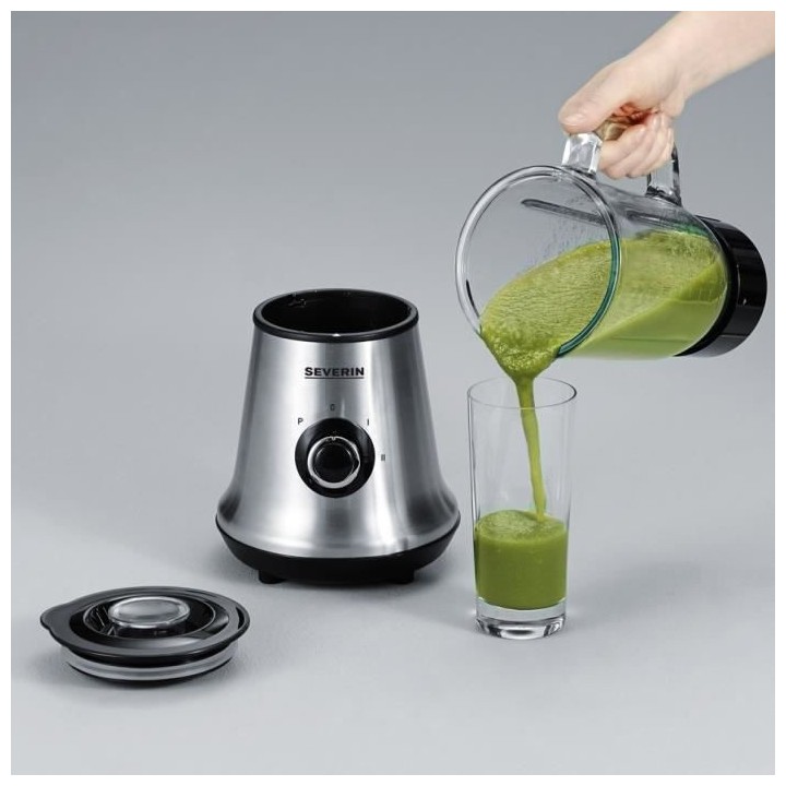 SEVERIN SM3737 Blender classique avec extracteur de nutriments Mix&Go