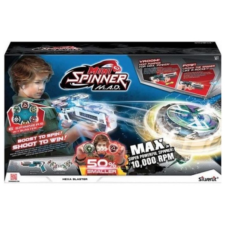 Spinner Mad - SILVERLIT - Blaster 6 toupies - A partir de 5 ans
