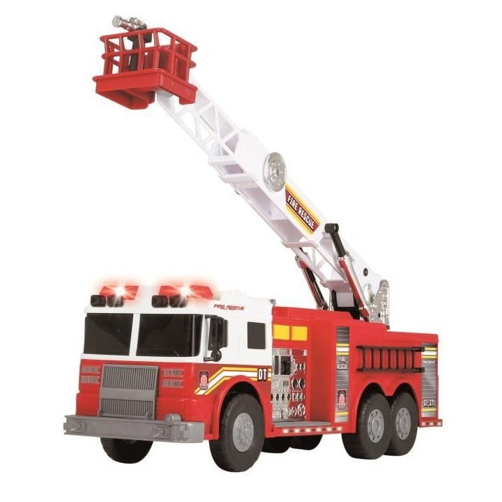 DICKIE - Camion de pompiers 57cm a roues libres, avec son, lumieres et