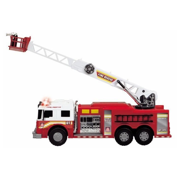 DICKIE - Camion de pompiers 57cm a roues libres, avec son, lumieres et